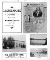 C. Longenecker, McConnelsville Herald, Jas. Donahue, Kennebec Hotel, Muskingum